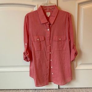 ⭐️NWT⭐️ J.Crew The Perfect Shirt Linen Button Down